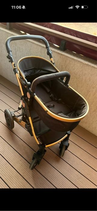 Carucior 3 in 1 BabyDary Negru