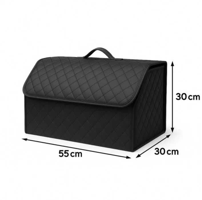 LUX кожен органайзер Mercado Trade, Сгъваем, Черен, Различни размери