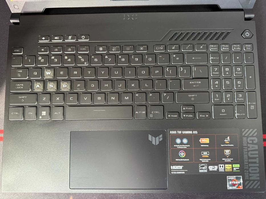Laptop Gaming ASUS TUF A15 - Ryzen 7, RTX 4060, 32GB RAM, 1.5TB SSD