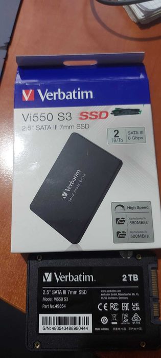 SSd 2TB Verbatim Vi550 S3 2.5  SATA3 Nou-Original garantie 6 luni