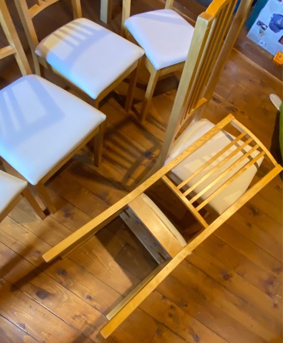6 scaune IKEA solide