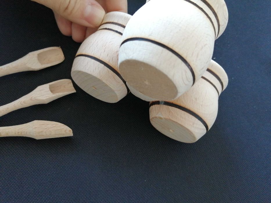 Solnita lemn suvenir Romania condimente scobitori sare piper