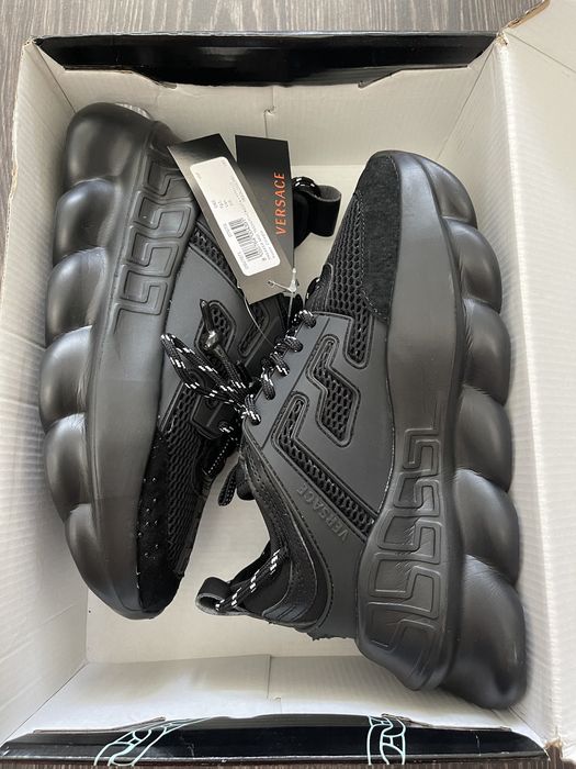 Versace chain reaction negru piele full box