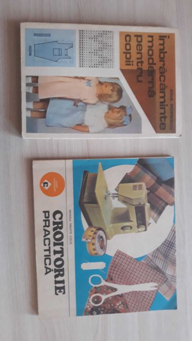 Carti despre croitorie, broderie, crosetat si tricotat