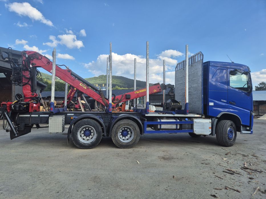 Volvo fh 500 camion  transport forestier ,lemn,macara,bustean