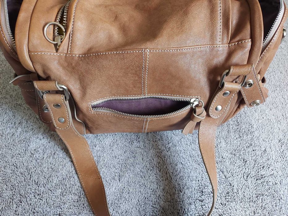 Кожена чанта в цвят коняк/кафяво от Liebeskind Berlin + dust bag