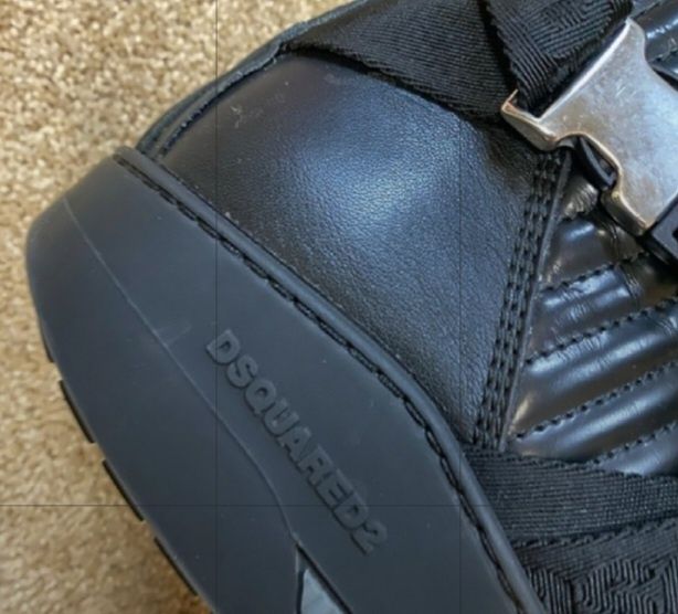 Мъжки кожени кецове dsquared2 high. 45