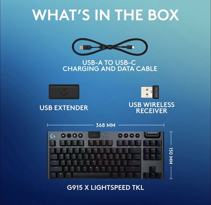 Logitech G915 Wireless Mechanical Gaming Keyboard