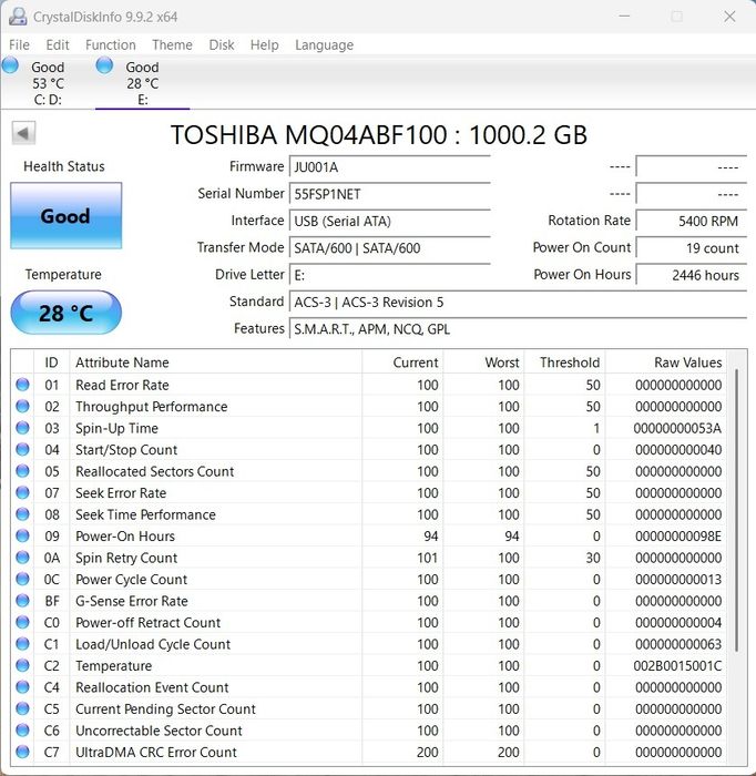 Hard Disk Extern (HDD) ADATA HD330 1TB, USB 3.2, Antişoc - ca nou