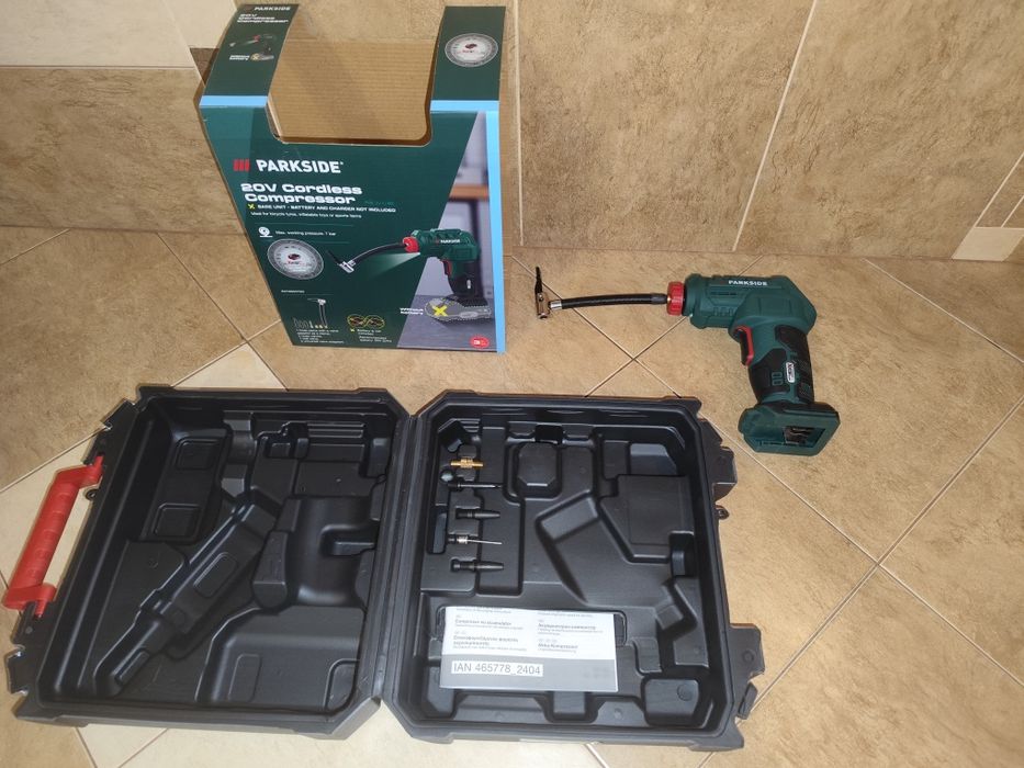 Акумулаторен компресор за кола, 20 V, мотор,  АТВ,  велосипед и д-р.