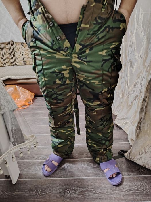 Теплые брюки камужляж