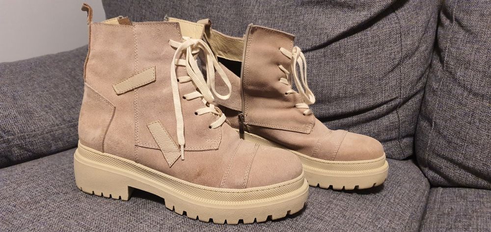 Ghete piele intoarsa  site Otter, masura 40