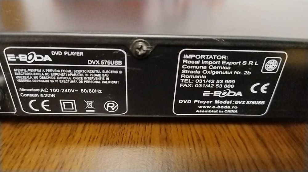 DVD playere Digital DVX 200B si E-Boda DVX 575USB