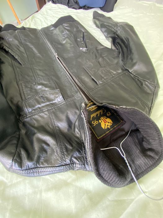 Кожено яке Jack and jones M размер