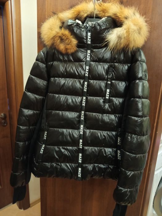 Зимно яке с естествен косъм