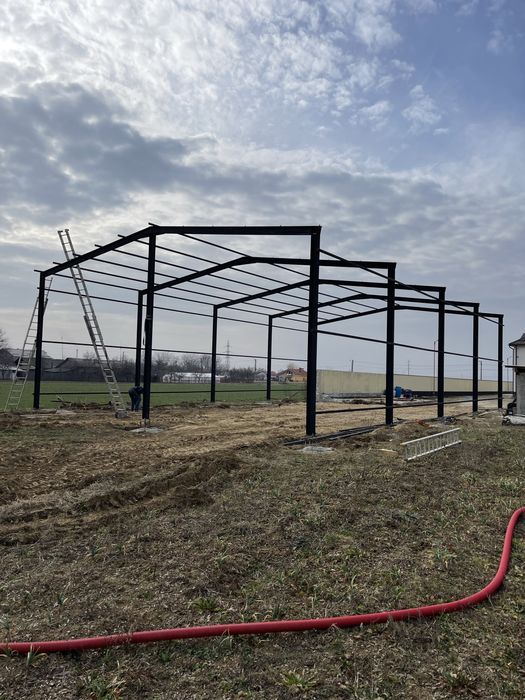 Stoc 10x20x4=200mp structura hala metalica garaj service auto fanar