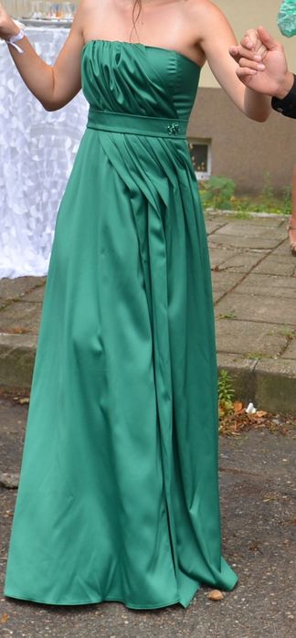 Официална дълга рокля Christine Fashion, модел Majesty (емералд)