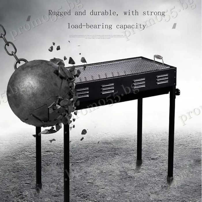 Преносимо Барбекю на Дървени Въглища за Двор, Градина, Пикник