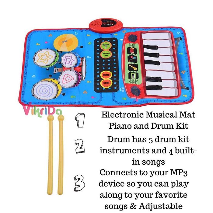 Детско музикално килимче Kiditos 2 в 1