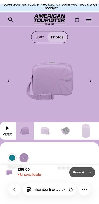 American tourister beauty case