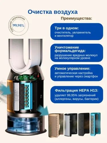 Увлажнитель - очиститель DYSON PH05 | Гарантия + Доставка