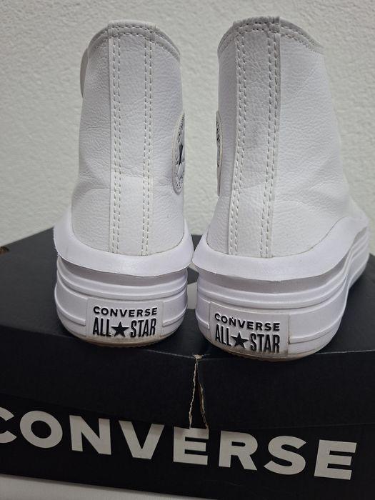 Дамски Кожени Кецове Converse