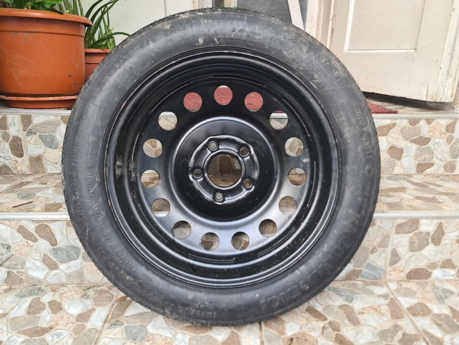 Roata de rezerva ingusta Slim BMW 17" 5x120 E90 E60 E87 E46 E91 E92 - originala, nefolosita