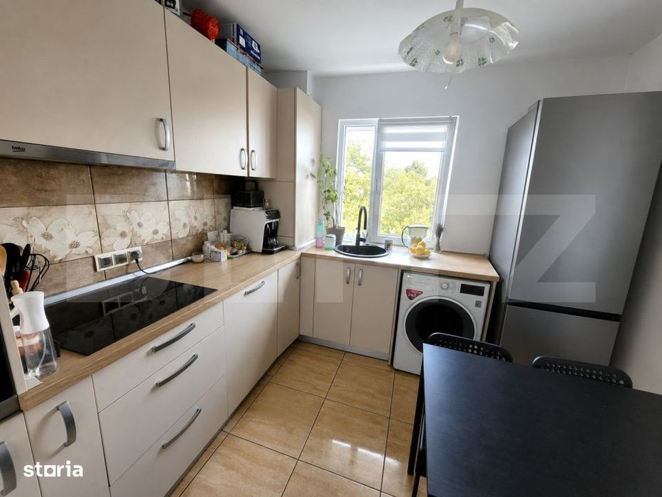 Apartament cu 2 camere, 53mp utili, geam la baie, in zona Gheorgheni