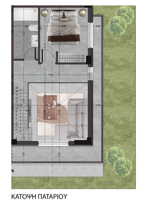Просторен мезонет в Паралия Офринио