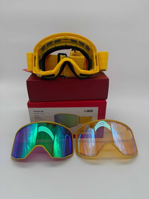 Ochelari ski schi snowboard Atomic Four Q HD Saffron 2 lentile