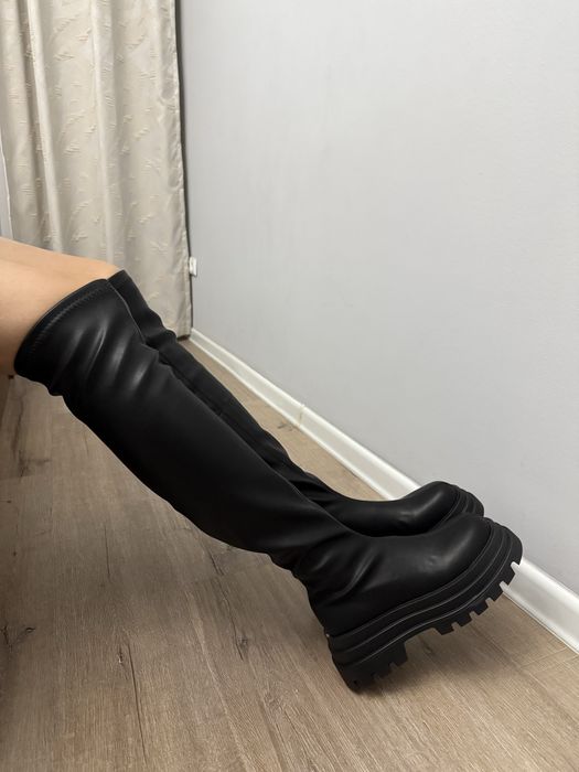 Ботфорты Сапоги демисезон на платформе