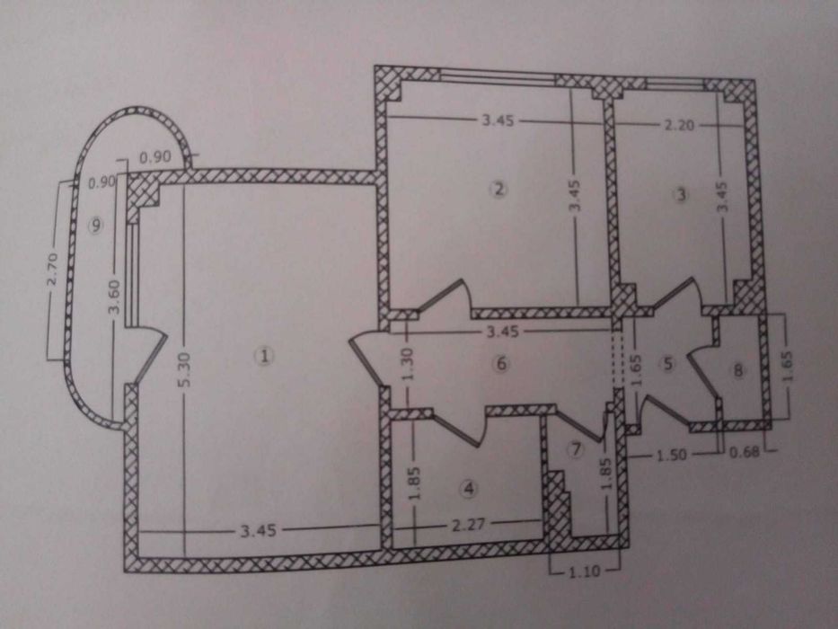Living area of Apartament 2 bedroom