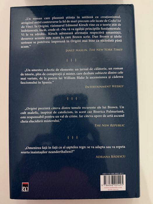 Origini, Dan Brown