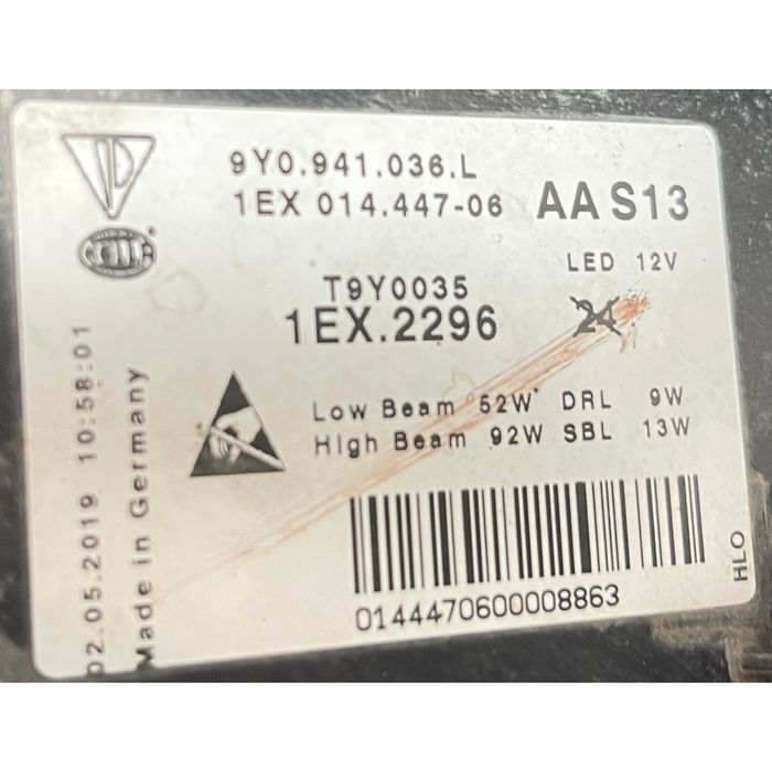 Десен фар за porsche cayenne 9y0 9y3 - 9y0941036l