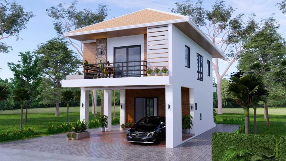 НА ИЗПЛАЩАНЕ - Двуетажна сглобяема къща с 2 спални, 138 кв. м