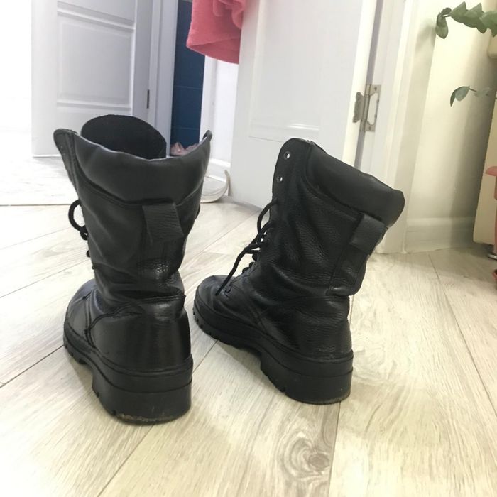 Кожаные берцы Осень Весна