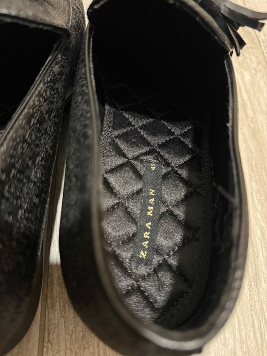 Мокасини Zara Man - черен цвят