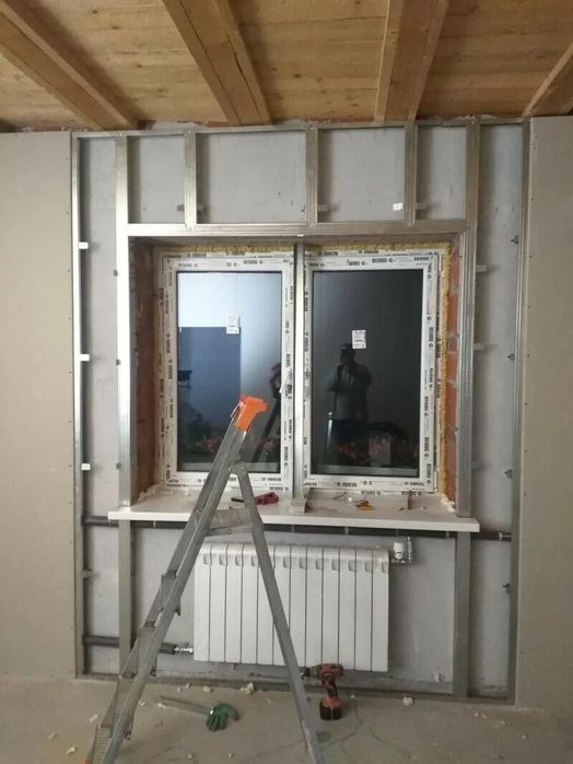 Гипсокартонные работы.