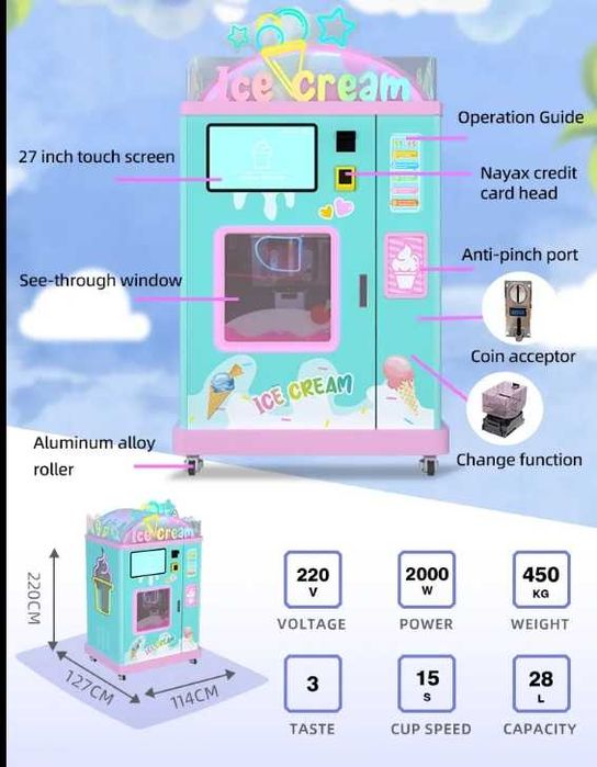 Masina Automata Inghetata-VENDING MACHINE
