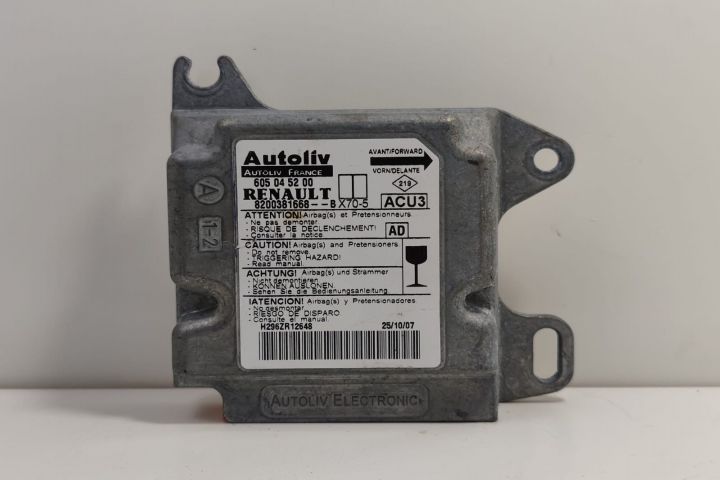 Modul airbag Calculator airbag 8200381668B / 605045200 Renault Master