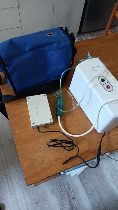 CONCENTRATOR PORTABIL OXIGEN DEBIT 3L/min,Kit complet genta aparat accesorii!