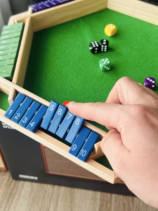 Joc nou lemn colorat creativ competitiv shut de box sase persoane mare
