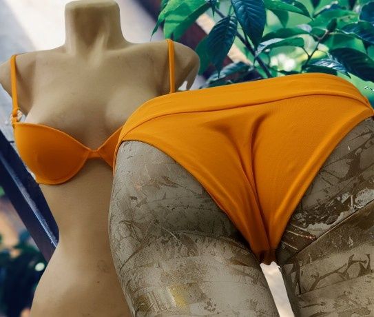 Costum de baie portocaliu XS S cupa A B Super push up 2 piese Yamamay