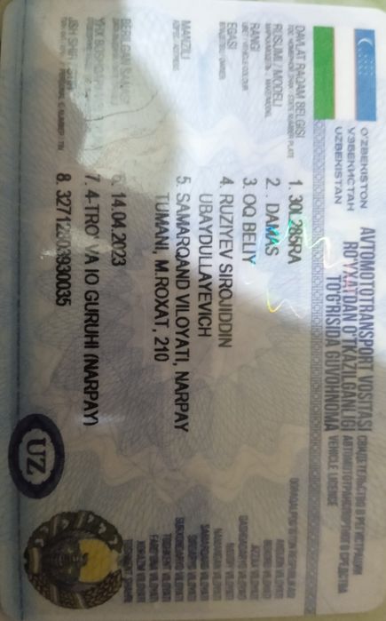 Daewoo Damas sotiladi