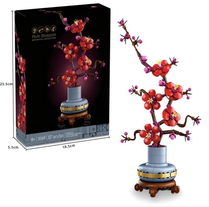 Декоративный конструктор в виде цветка в горшке.