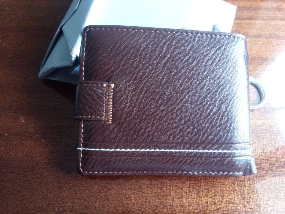 Кожено портмоне кафяво