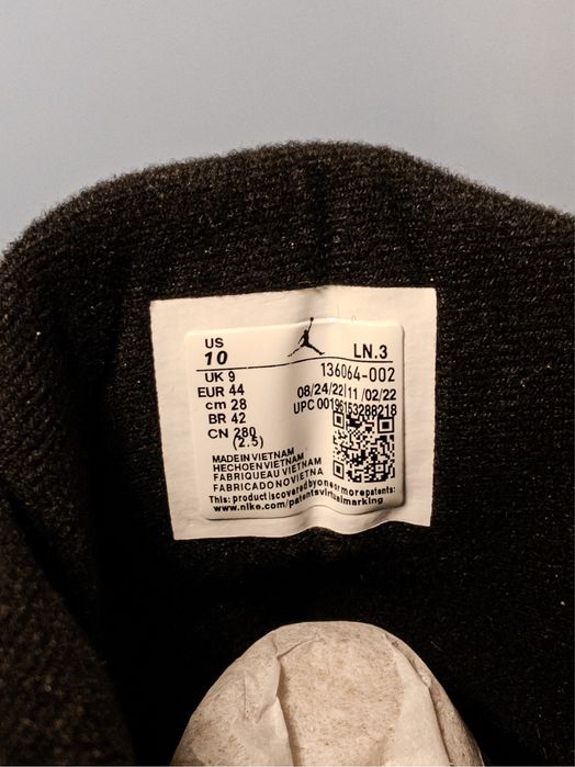 Jordan 3 Black Cat 44