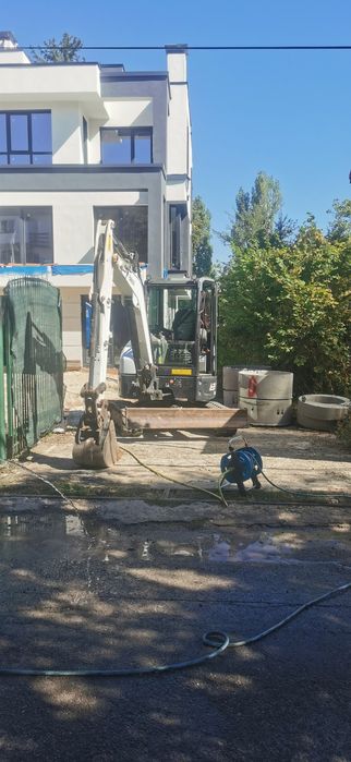 Услуги с  мини багер 3.5т, бобкат, самосвал с кран