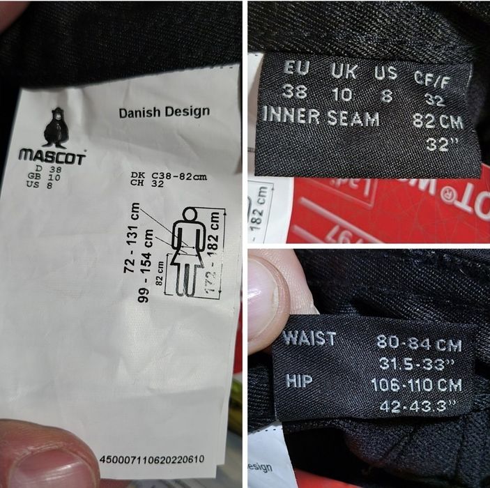 Pantaloni Lucru Lux Mascot Accelerate, 4-Way Stretch, Damă - 38