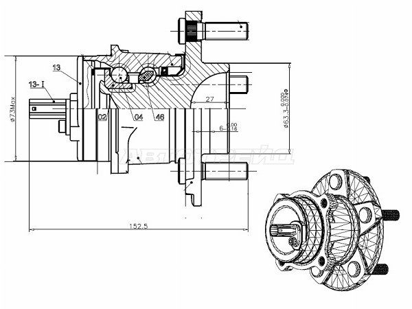 Ступичный узел Ford C-max